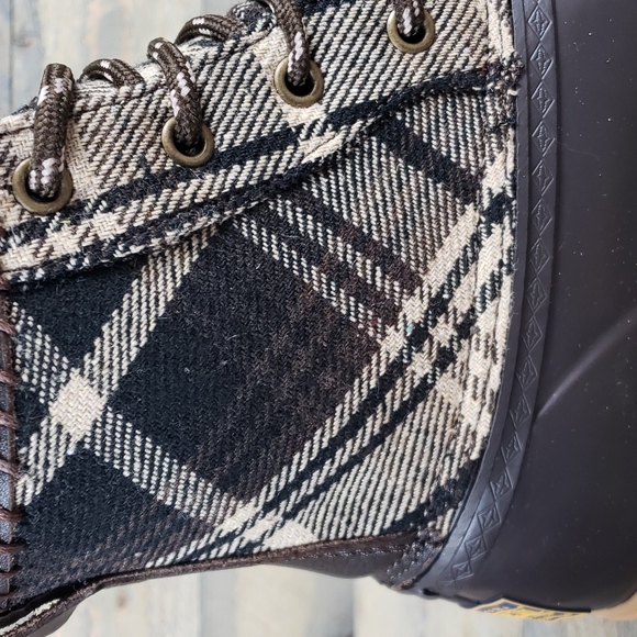 Pendleton Heritage Print Waterproof Duck Boots Brown/ Brown Plaid - Picture 10 of 11